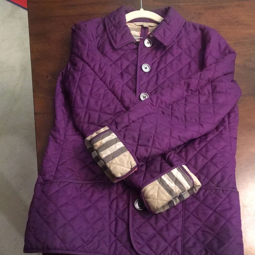 Burberry EUC Quilted Coat  - Purple size L